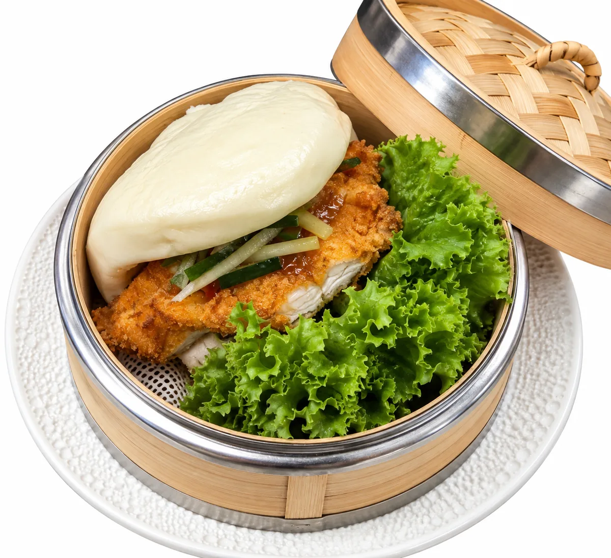 Bao mit Chicken bei ZANO Fusion Asia