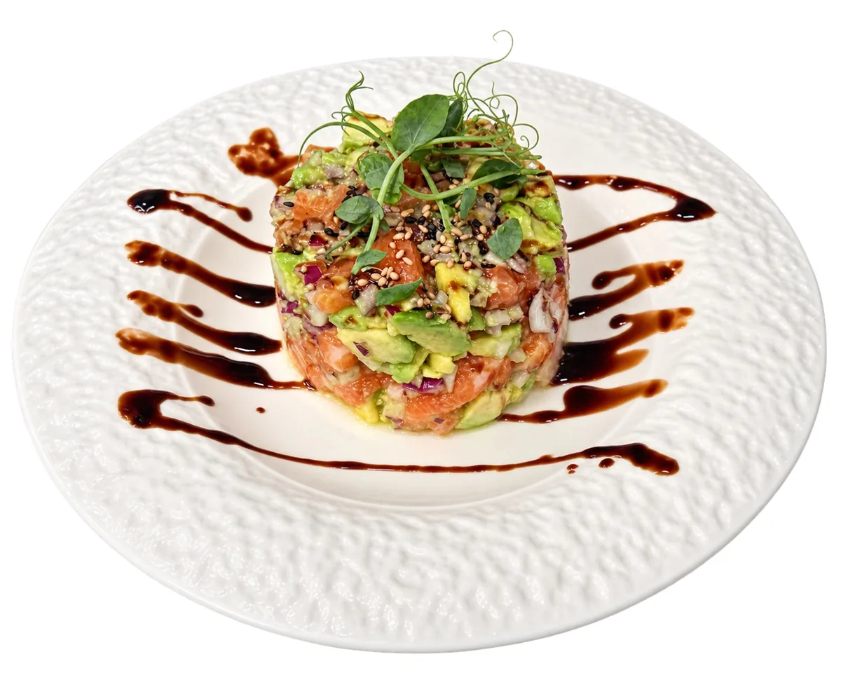 Lachs Tatar bei ZANO Fusion Asia
